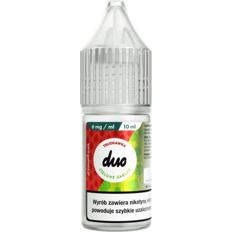 E-liquide Duo Nicotine 10ml - Fraise Pomme Verte 6mg | EliqVapoteur