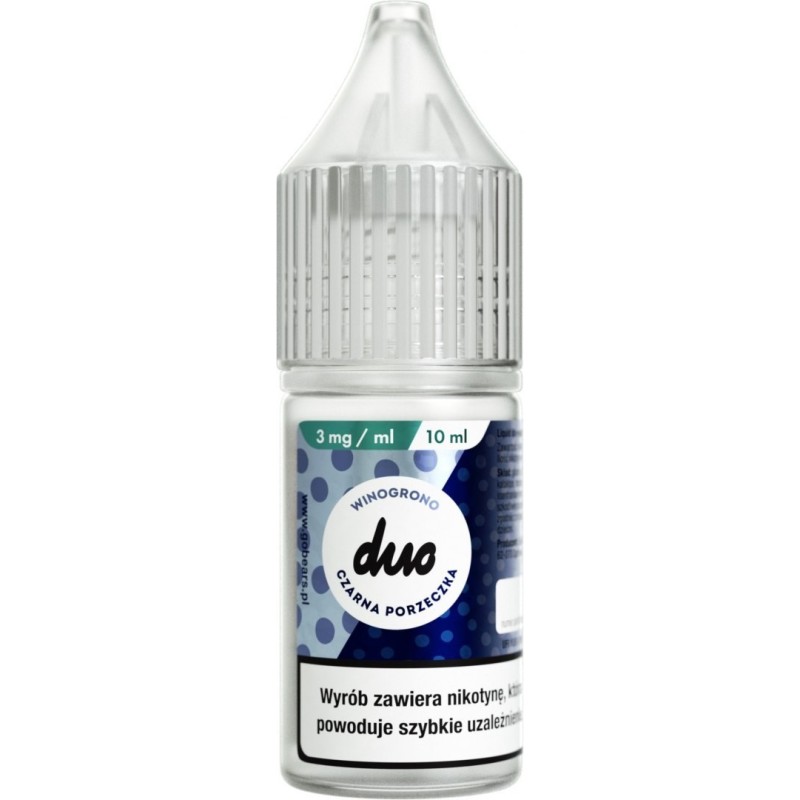 E-liquide Duo Nicotine 10ml - Raisin Cassis 3mg | EliqVapoteur