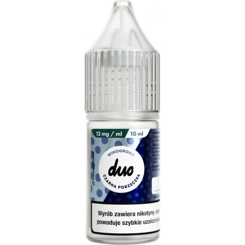 Liquid Duo Nicotine 10ml - Winogrono Czarna Porzeczka 12mg | Eliq Vapoteur