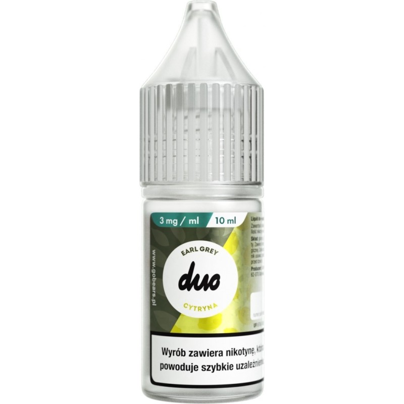 Duo Nicotine E-liquid 10ml - Earl Gray Lemon 3mg | EliqVapoteur