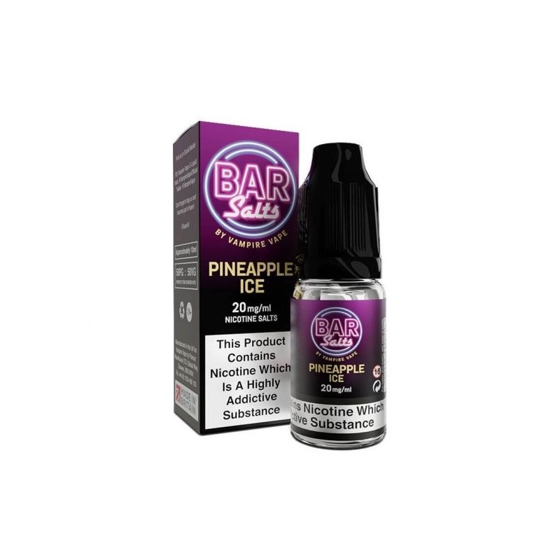 Liquid Bar Salt - Pineapple Ice 20 mg 10 ml | Eliq Vapoteur
