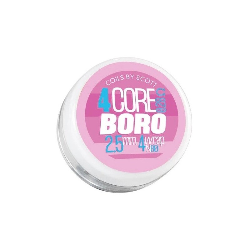 Résistance 4-Core Boro Ni80 0.28 - Coils by Scott 2X | EliqVapoteur