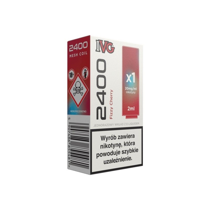 IVG 2400 Pod Fizzy Cherry 20mg 2ml | EliqVapoteur
