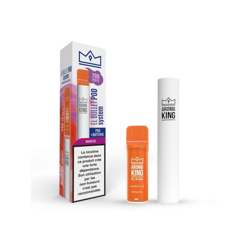 Aroma King El Bullet - Battery + Mango Ice Cartridge | EliqVapoteur