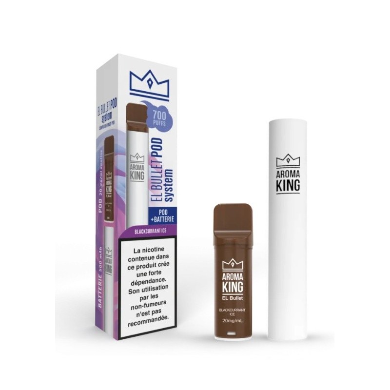 Aroma King El Bullet - Bateria + Wkład Blackcurrant Ice  | Eliq Vapoteur