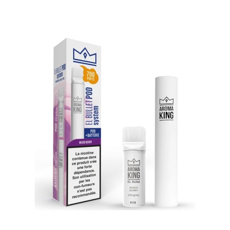 Aroma King El Bullet - Batterie + Cartouche Mixed Berry | EliqVapoteur