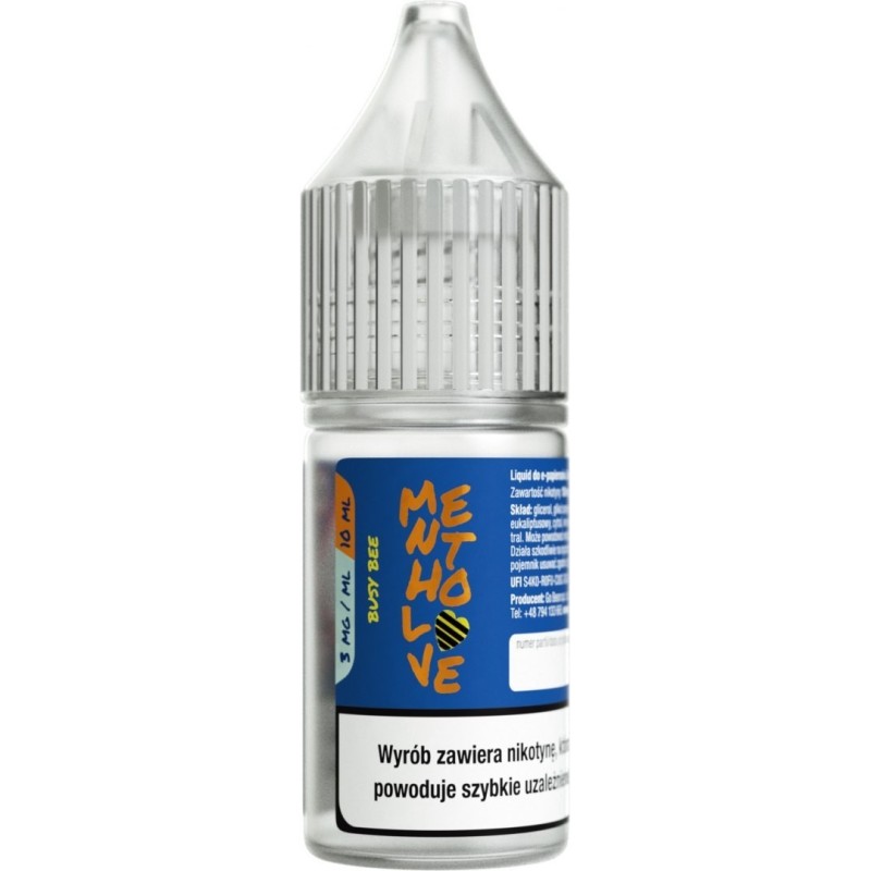 Liquid Mentholove Nicotine - Busy Bee 3mg | Eliq Vapoteur