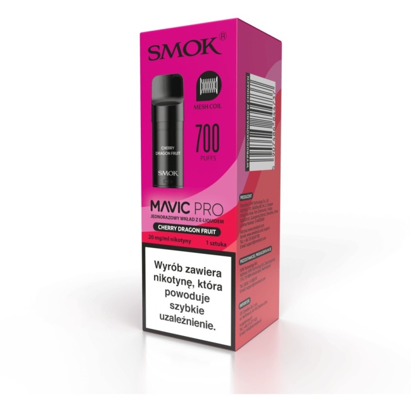 Wkład Smok Mavic Pro 2ml - Cherry Dragon Fruit 20mg  | Eliq Vapoteur