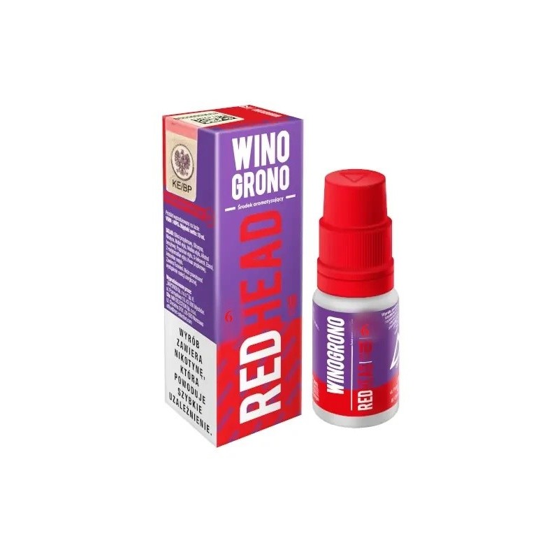 Liquid RedHead - Winogrono 6mg 10ml | Eliq Vapoteur