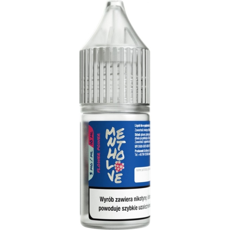 E-liquide Mentholove Nicotine - Flower Power 3mg | EliqVapoteur