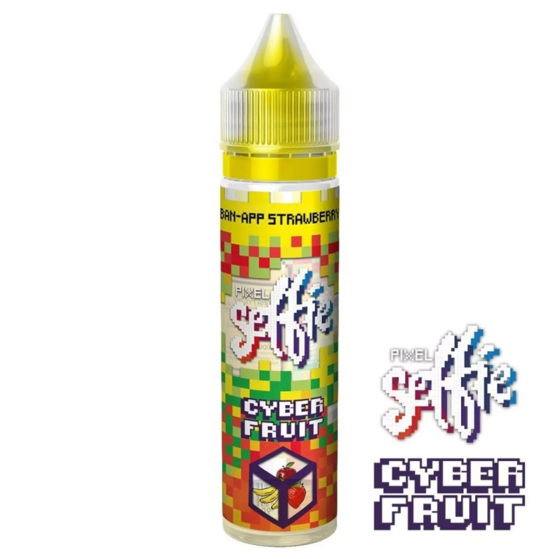 Longfill Selfie Pixel Cyber Fruit - Ban-App Strawberry 8/60ml | Eliq Vapoteur