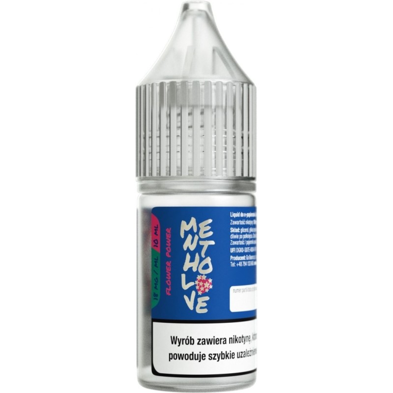 Liquid Mentholove Nicotine - Flower Power 18mg | Eliq Vapoteur