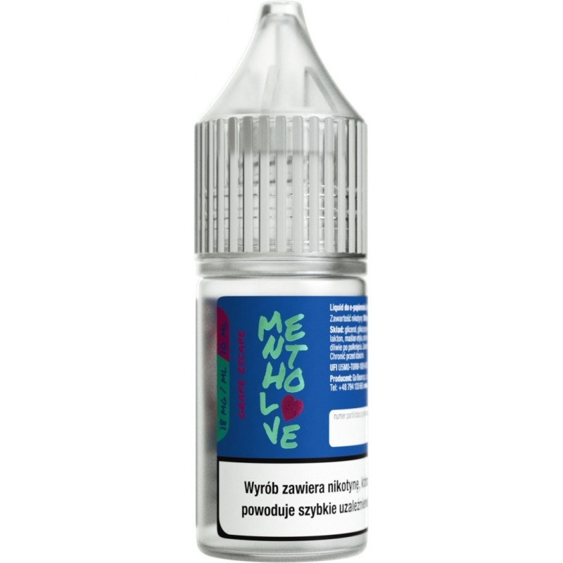 E-liquide Mentholove Nicotine - Grape Escape 18mg | EliqVapoteur