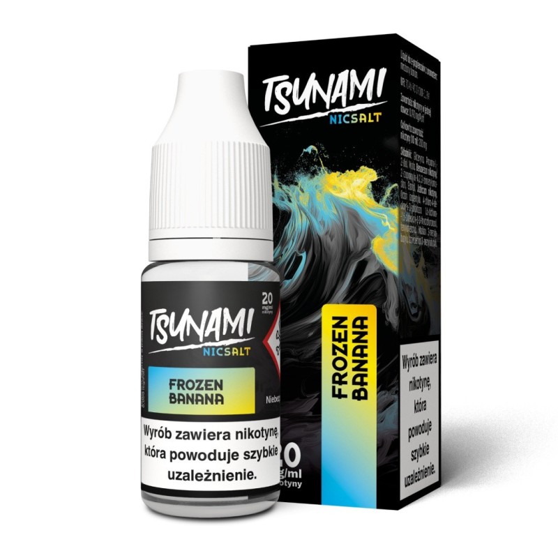 Liquid Tsunami NicSalt - 10ml Frozen Banana 20mg  | Eliq Vapoteur
