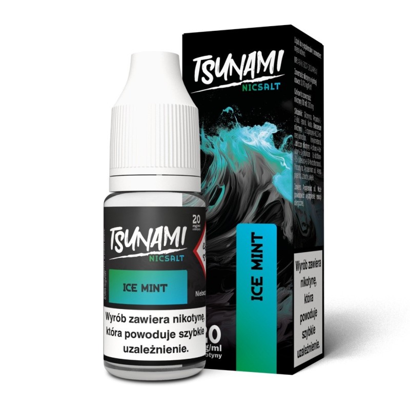 Liquid Tsunami NicSalt - 10ml Ice Mint 20mg | Eliq Vapoteur
