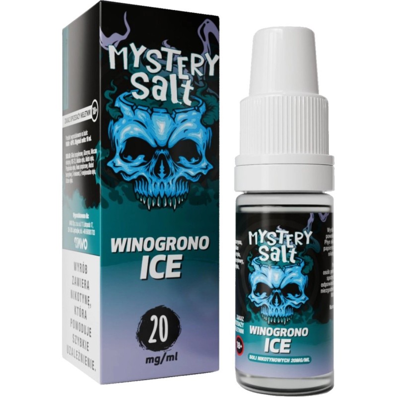 Liquid Mystery Salt - 10ml Winogrono Ice 20mg | Eliq Vapoteur