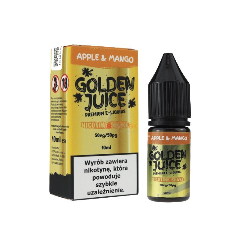 E-liquide Golden Juice 10ml - Pomme & Mangue 18mg | EliqVapoteur