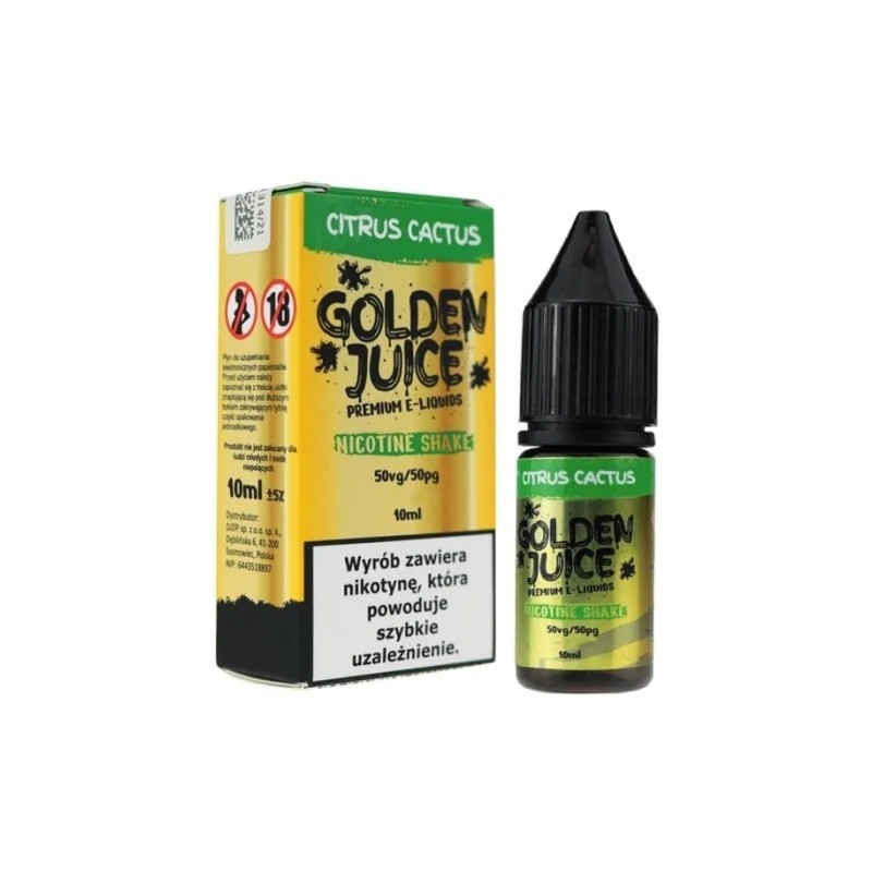 E-liquide Golden Juice 10ml - Citrus Cactus 12mg | EliqVapoteur