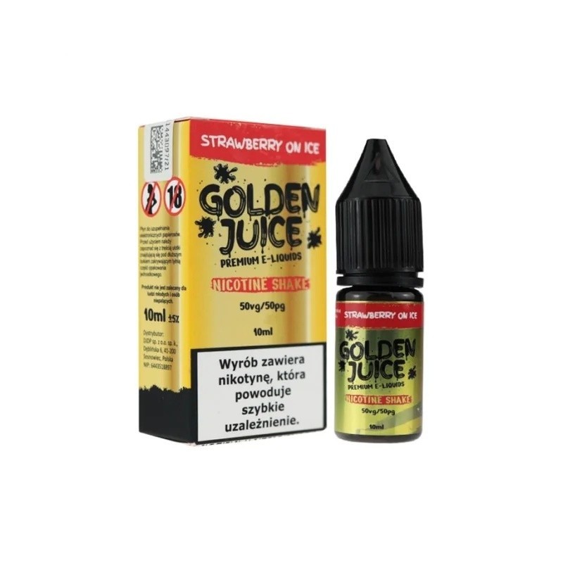 E-liquide Golden Juice 10ml - Fraise sur Glace 12mg | EliqVapoteur