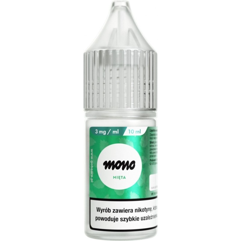 E-liquid MONO Nicotine - Mint - 3mg | EliqVapoteur