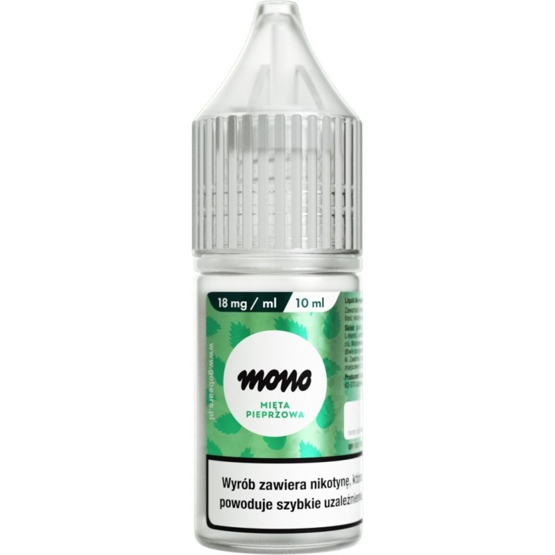 Mono Nicotine E-liquid - Peppermint 18mg | EliqVapoteur
