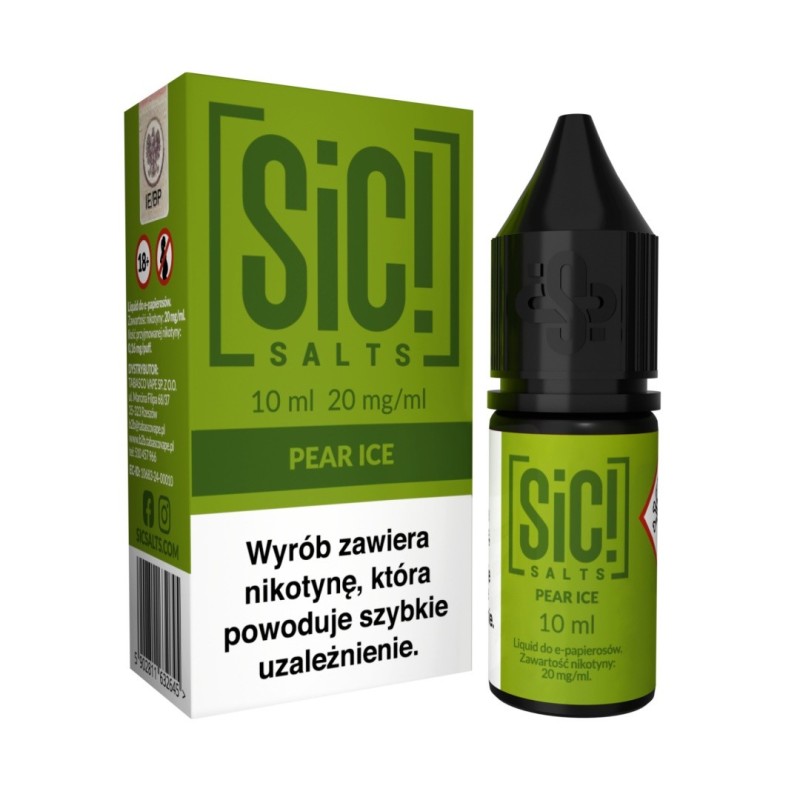Sic Salts E-liquid 10ml - Pear Ice 20mg | EliqVapoteur