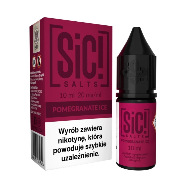 Sic Salts E-liquid 10ml - Pomegranate Ice 20mg | EliqVapoteur