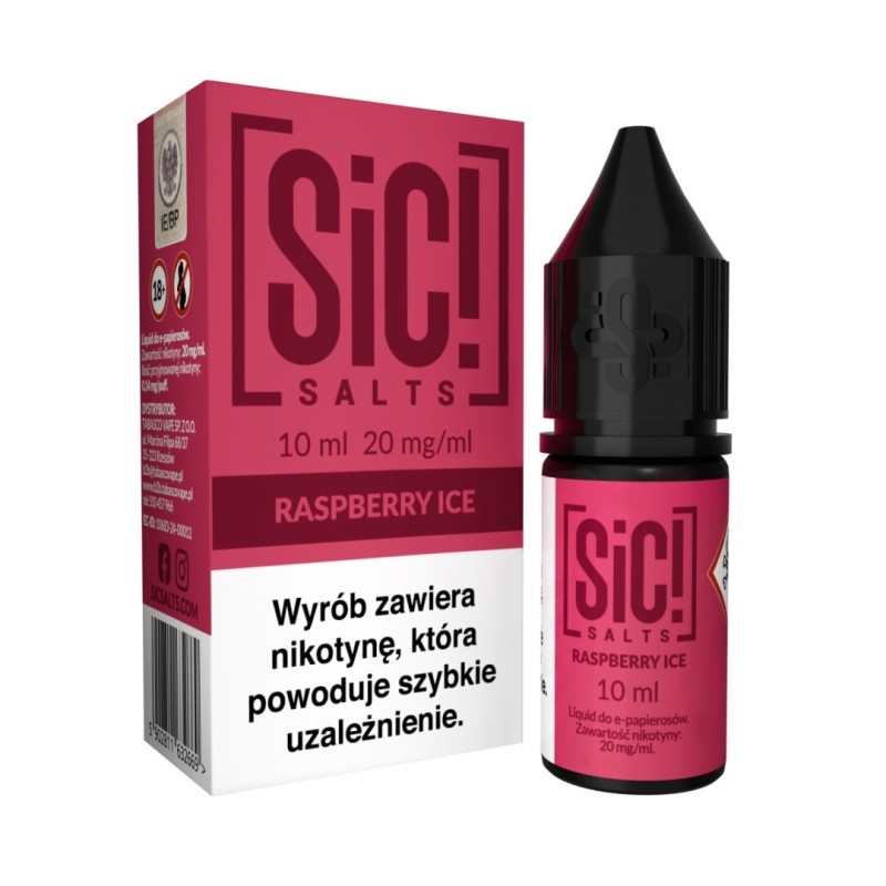 E-liquide Sic Salts 10ml - Framboise Glacée 20mg | EliqVapoteur