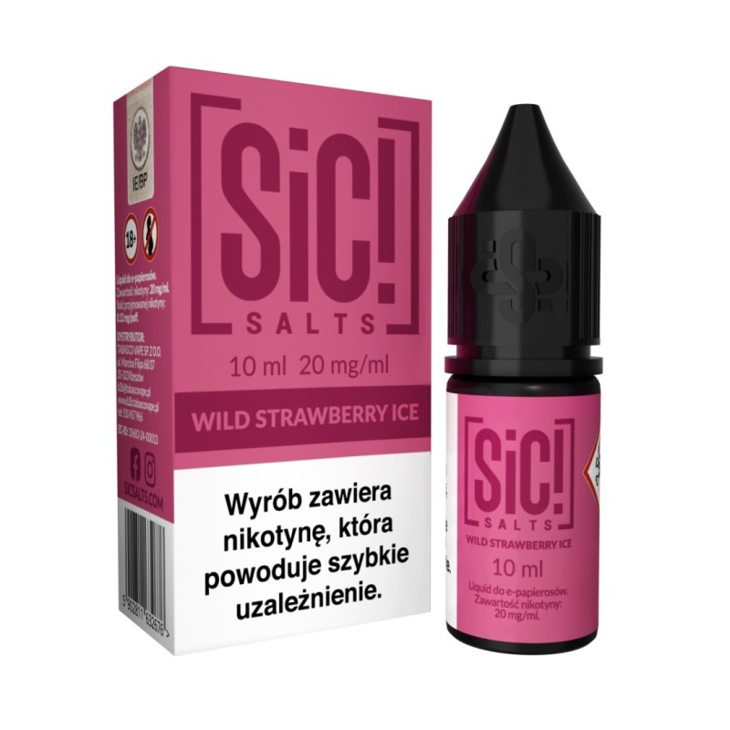 E-liquide Sic Salts 10ml - Wild Strawberry Ice 20mg | EliqVapoteur