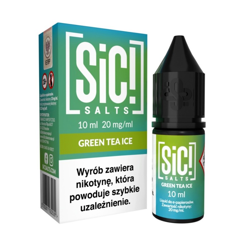 E-liquide Sic Salts 10ml - Green Tea Ice 20mg | EliqVapoteur
