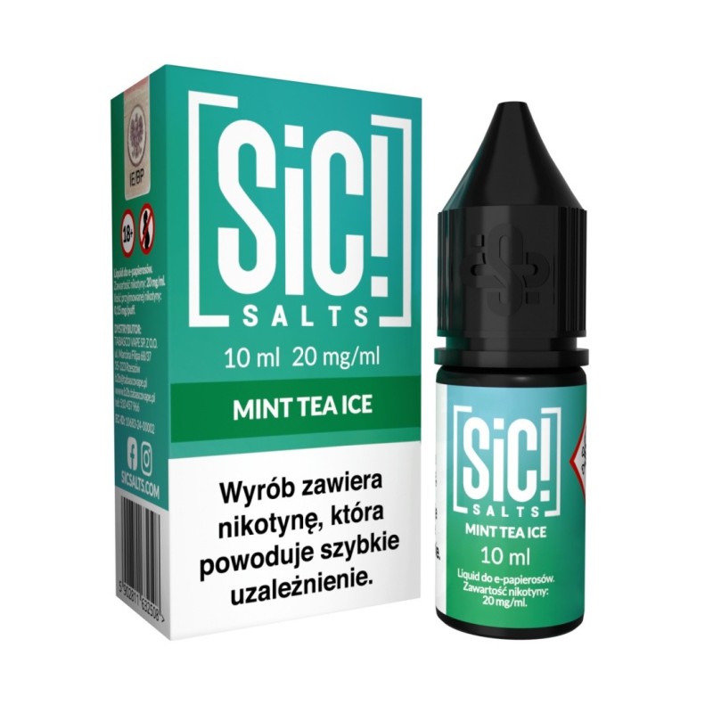 E-liquide Sic Salts 10ml - Mint Tea Ice 20mg | EliqVapoteur