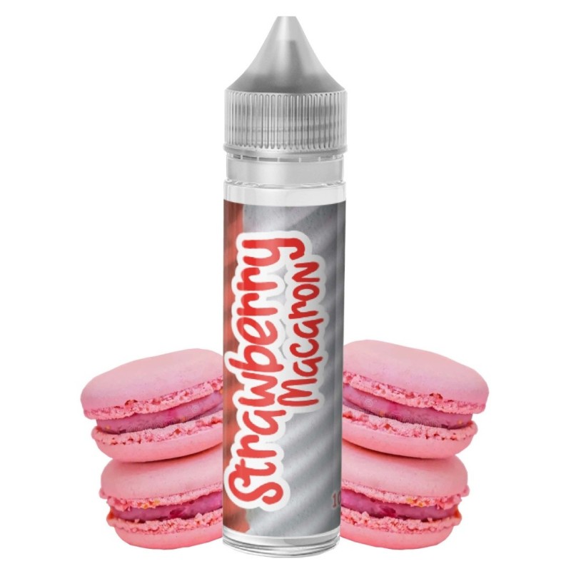 Longfill Franki Juice 10/60 - Macaron à la Fraise | EliqVapoteur