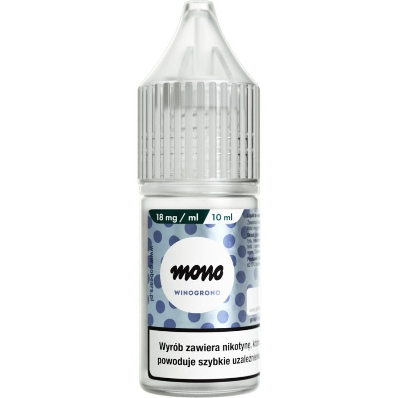 Mono Nicotine E-liquid - Grape 18mg | EliqVapoteur