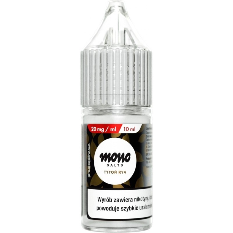 E-liquide MONO Salts - Tabac RY4 20mg | EliqVapoteur
