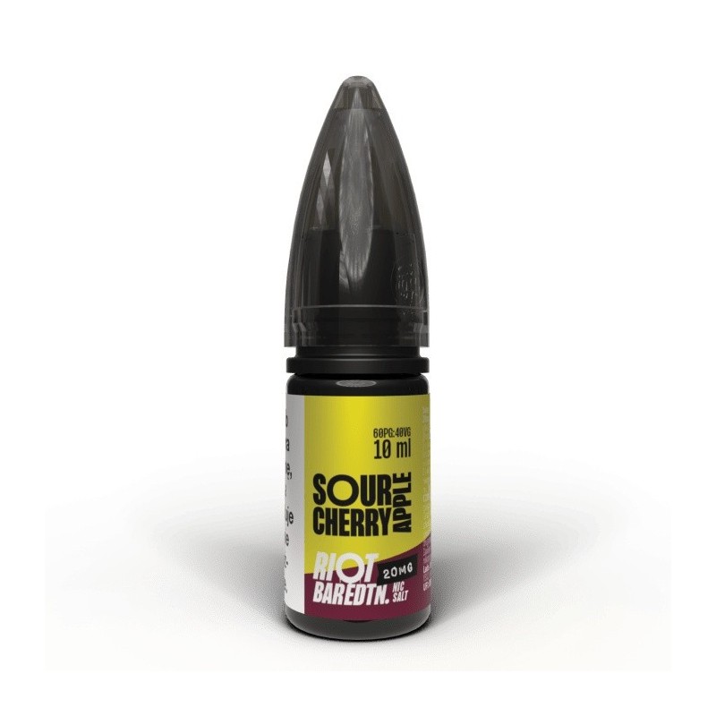 Liquid RIOT Salt 10ml - Sour Cherry Apple 20mg | Eliq Vapoteur