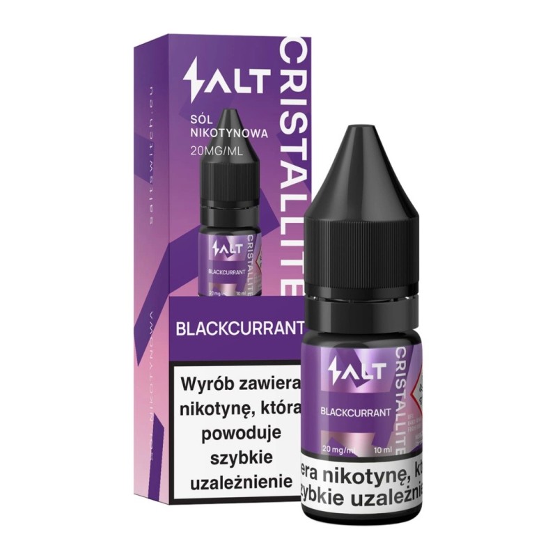 CRISTALLITE Salt 10ml 20mg - Blackcurrant | EliqVapoteur