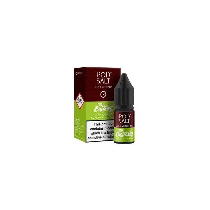 E-liquide Pod Salt Fusion - Cola avec Citron Vert - 10ml - 20mg | EliqVapoteur