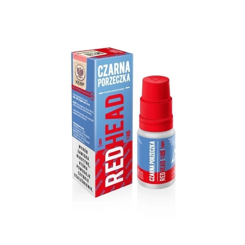 Liquid RedHead - Czarna Porzeczka 6mg 10ml | Eliq Vapoteur
