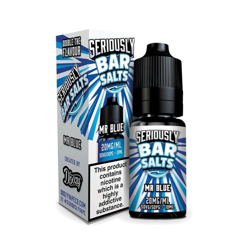 E-Liquide Seriously Bar Salts 10ml - Mr Blue 20mg | EliqVapoteur