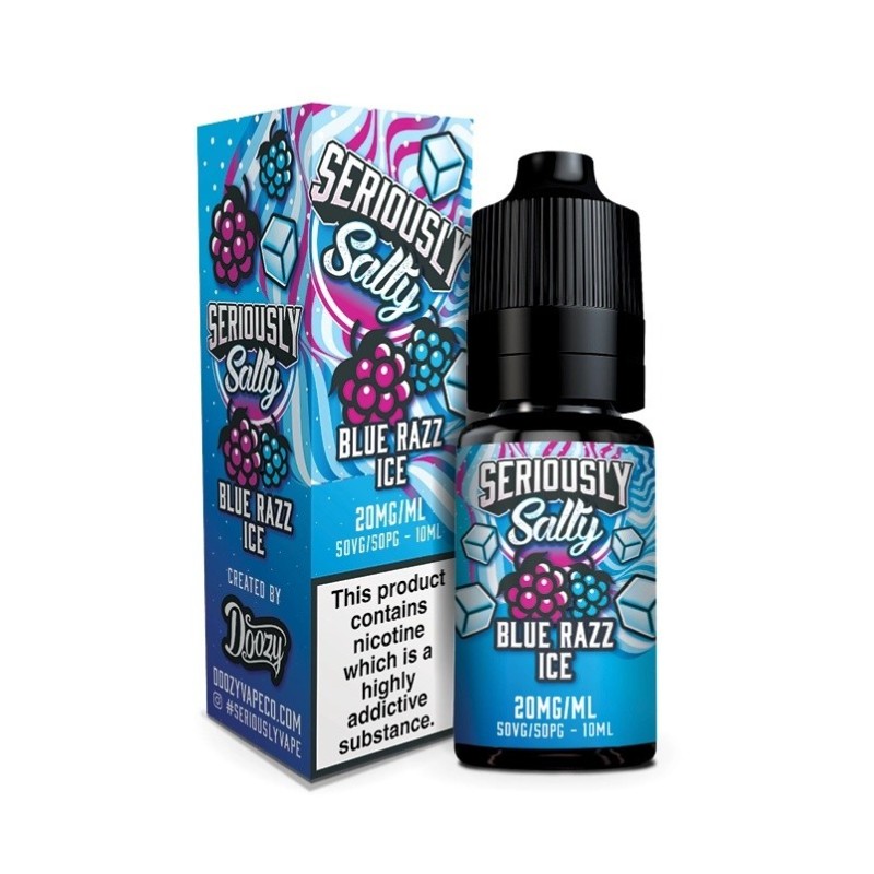 E-liquide Seriously Salty 10ml - Blue Razz Ice 20mg | EliqVapoteur