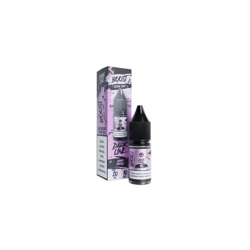 Liquid DARK LINE Boost Salt 10ml - Grape Energy 20mg  | Eliq Vapoteur