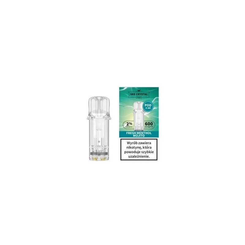 Wkład Crystal Plus Fresh Menthol Mojito 20mg 600+ | Eliq Vapoteur