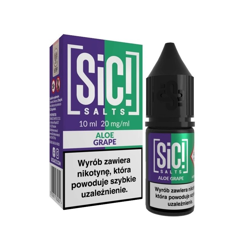E-liquide Sic Salts 10ml - Aloe Grape 20mg | EliqVapoteur