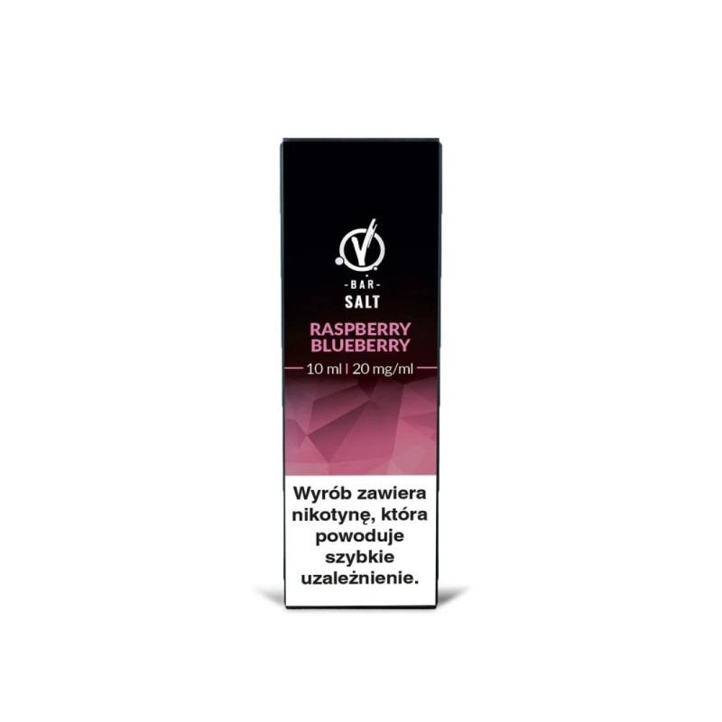 VBar Salt E-liquid 10ml - Raspberry Blueberry 20mg | EliqVapoteur