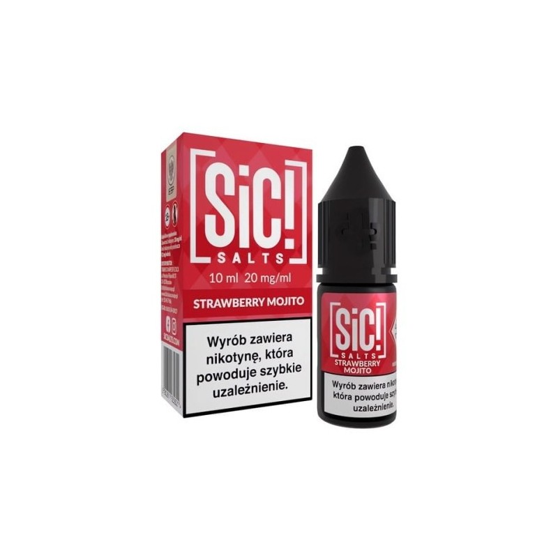 Liquid Sic Salts 10ml - Strawberry Mojito 20mg | Eliq Vapoteur