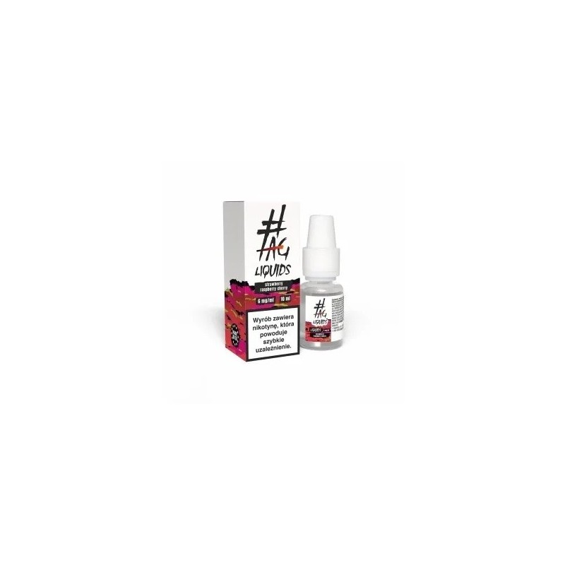 Liquid Hasztag 10ml - Strawberry Raspberry Cherry 6mg | Eliq Vapoteur