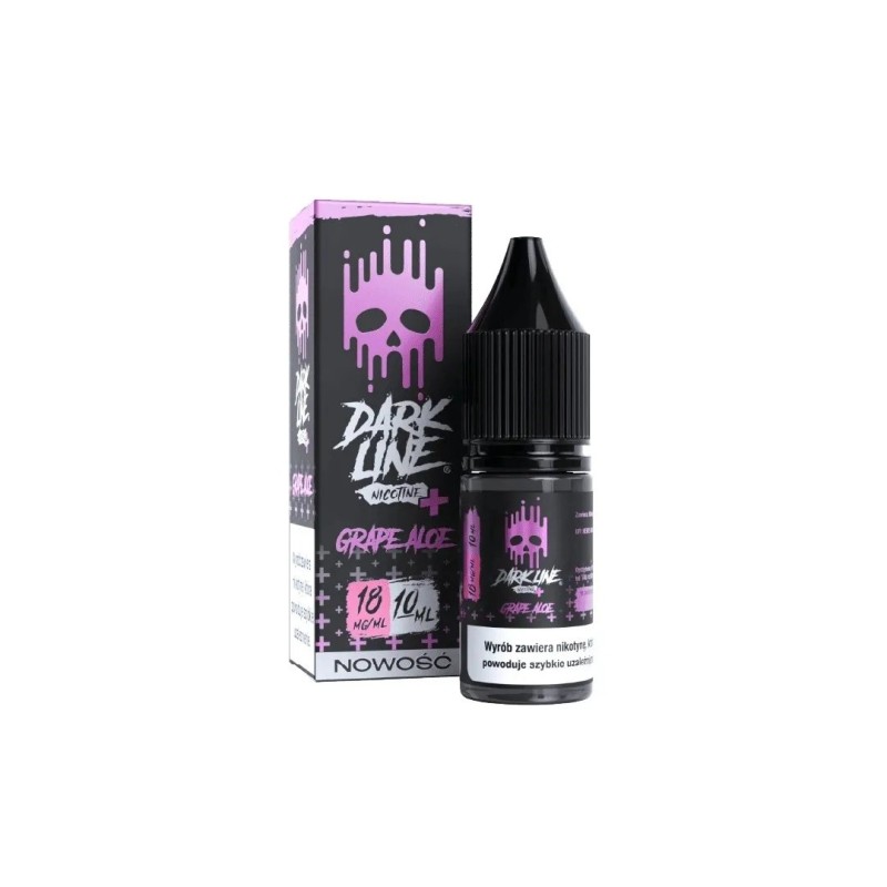 Liquid Dark Line Nicotine+ 10ml - Grape Aloe 18mg | Eliq Vapoteur