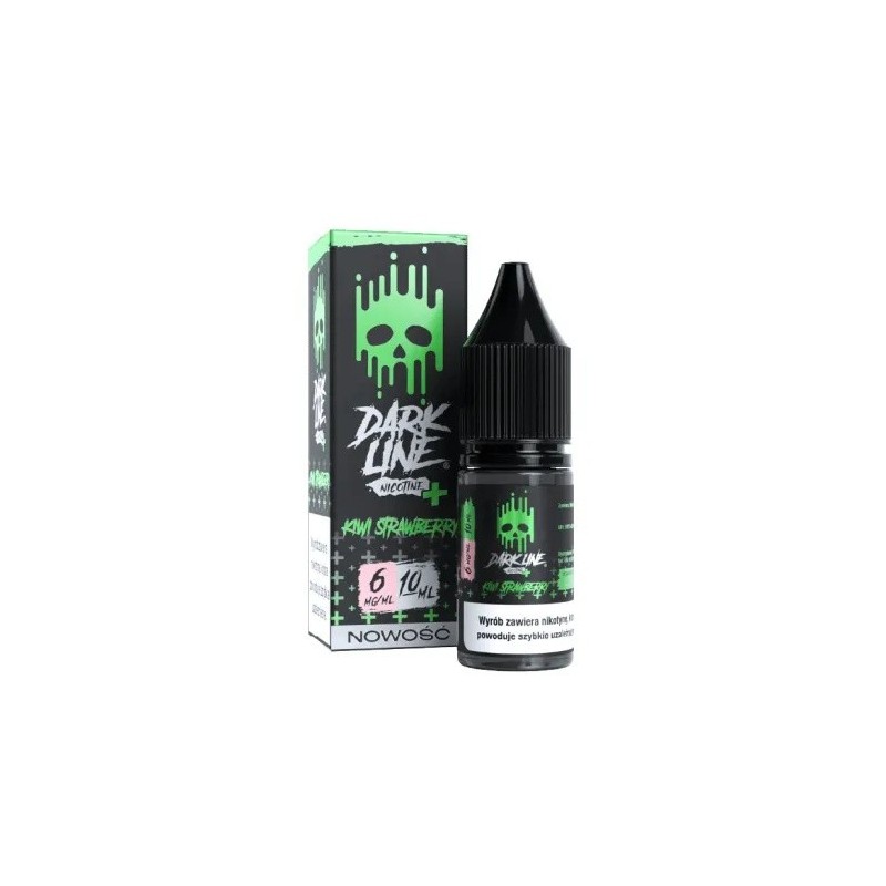 Liquid Dark Line Nicotine+ 10ml - Kiwi Strawberry 6mg | Eliq Vapoteur