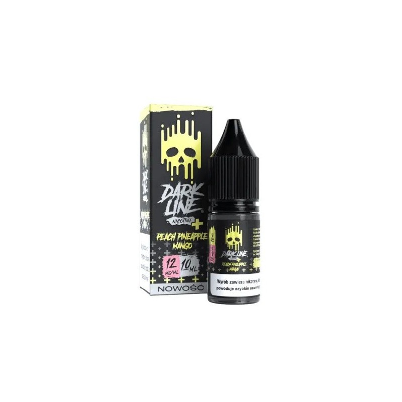 E-liquide Dark Line Nicotine+ 10ml - Pêche Ananas Mangue 12mg | EliqVapoteur