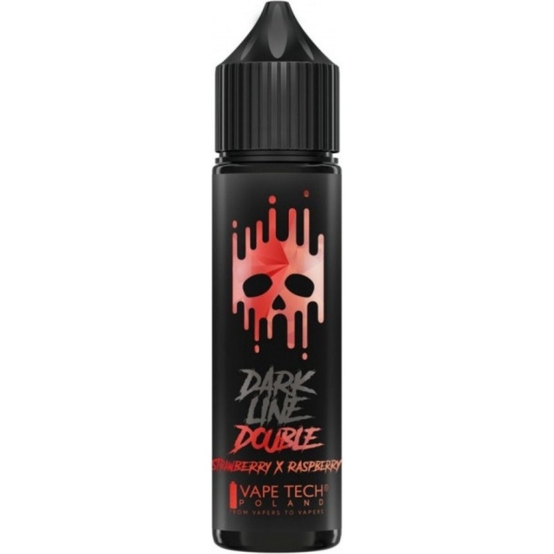 Longfill DARK LINE Double 8/60ml - Strawberry & Raspberry | EliqVapoteur